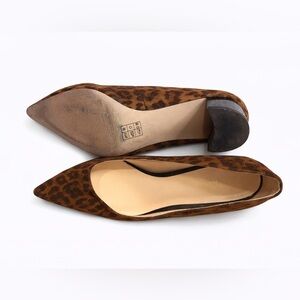 NINE WEST Classic Animal Pointed Printed Leopard Pumps Sz 8